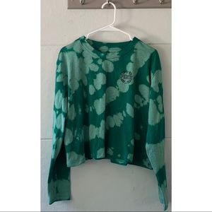 Victoria Secret PINK Reverse Tie Dye Crop Top